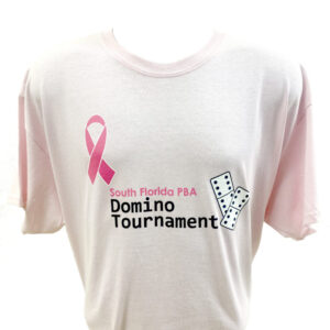 Domino Tournament Breast Cancer Awareness T-shirt